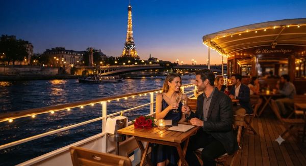 Découvrez le charme romantique d'un bateau à paris