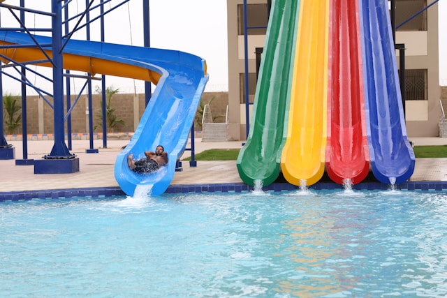 toboggan piscine 